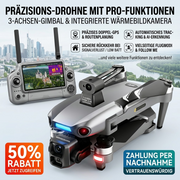 Profi-Wärmebilddrohne mit 4K-Kamera, Infrarot & GPS, für Jagd, Sicherheit und Industrie