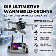 Profi-Wärmebilddrohne mit 4K-Kamera, Infrarot & GPS, für Jagd, Sicherheit und Industrie